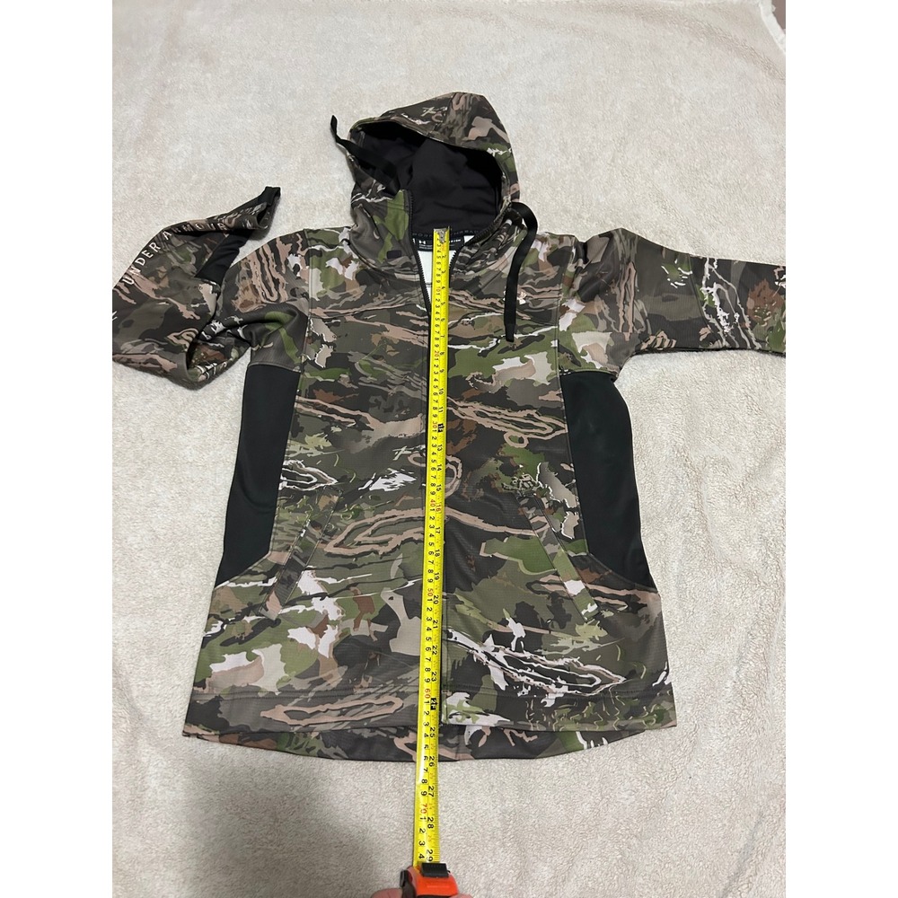 Under Armour Full Zip‎ Hoodie Womens Small Camo Threadborne Hunting Jacket - Picture 9 of 11